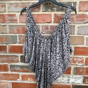 Guess Sleeveless Cheetah Print Shirt